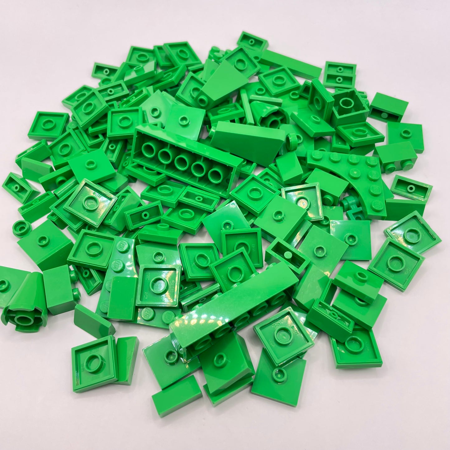 LEGO Mixed Bricks, Bright Green, Approx. 85g