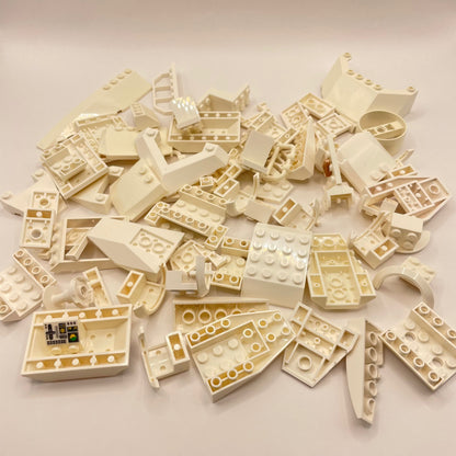 LEGO Vehicle Pieces, White, Approx. 150g