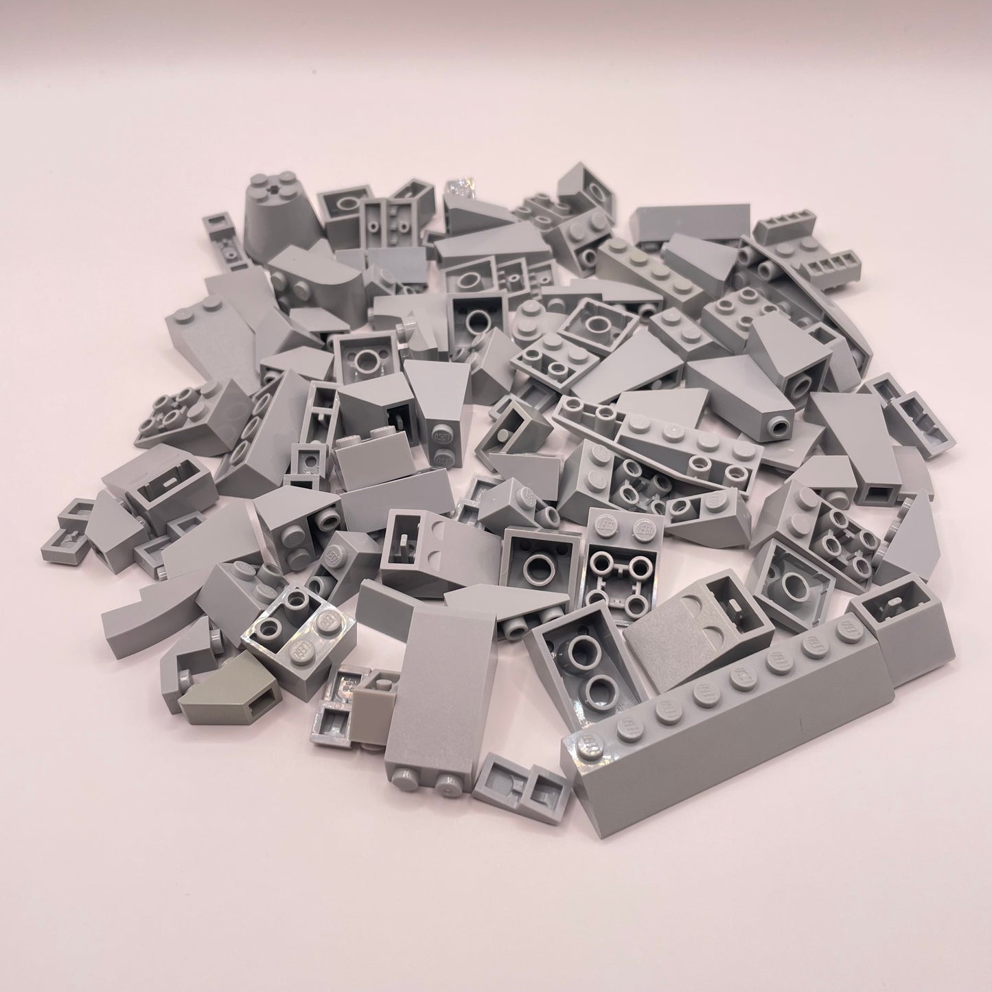 LEGO Slopes, Light Bluish Grey, Approx. 100g