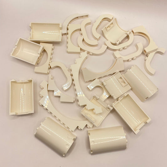 LEGO Arches and Cylinders, Building, White, 25 Pieces