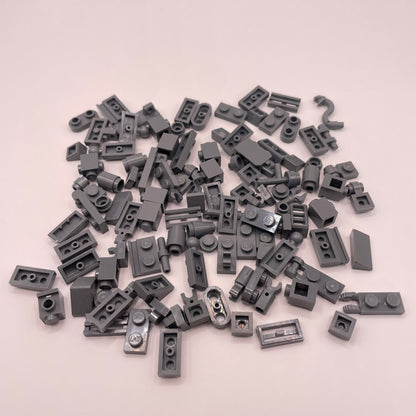 LEGO Greebling, Dark Bluish Grey, 100 Pieces