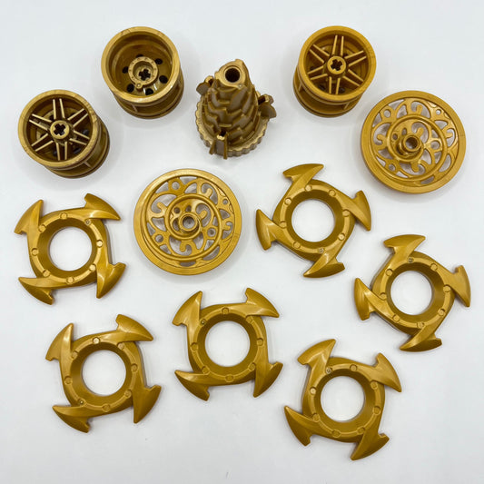 LEGO Mixed Gold, Large Round, 12 Pieces