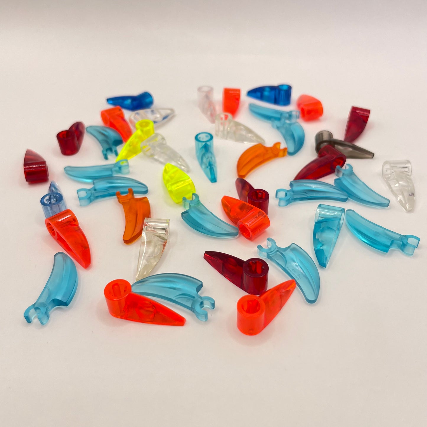 LEGO Claws, Transparent, Mixed Colours, 40 Pieces