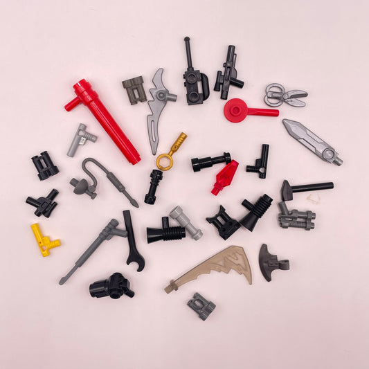 LEGO Tools and  Weapons, Mixed Colours,  30 pieces