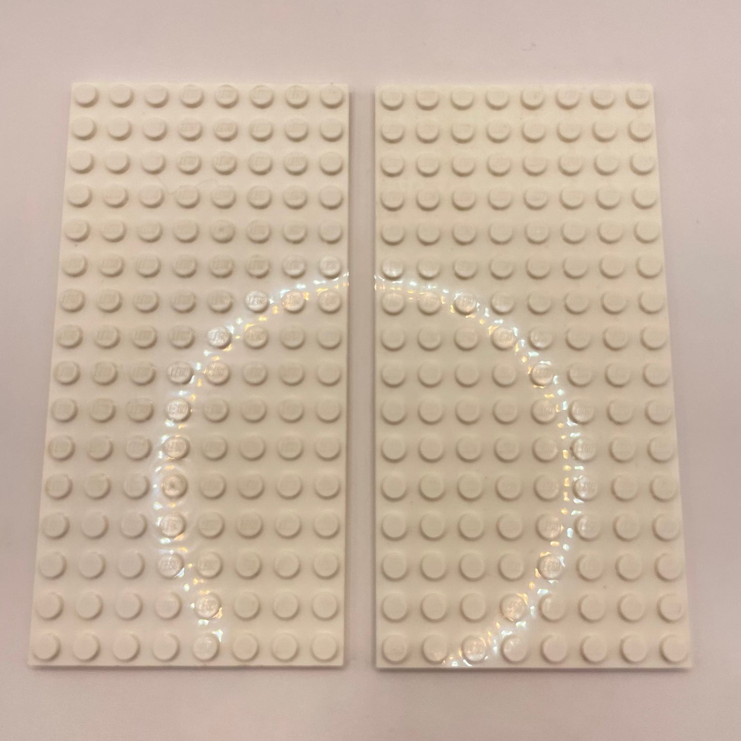 LEGO 8x16 Plates, White, 2 Pieces, Light Playwear