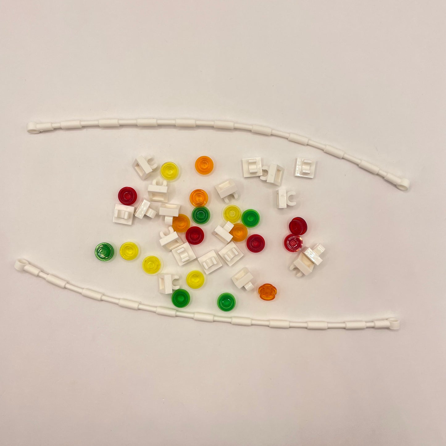 LEGO Christmas Light Cord, Rainbow Colours Plates, 41 Pieces