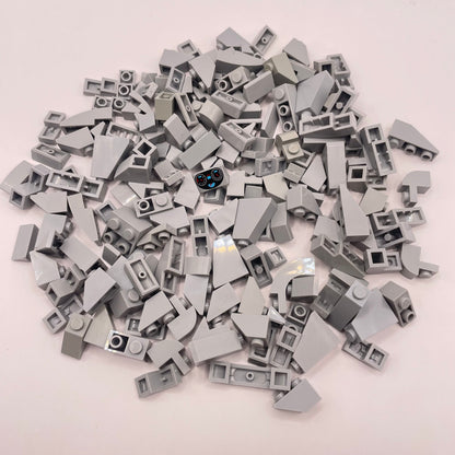 LEGO Small Slopes, Light Bluish Grey, Approx. 95g
