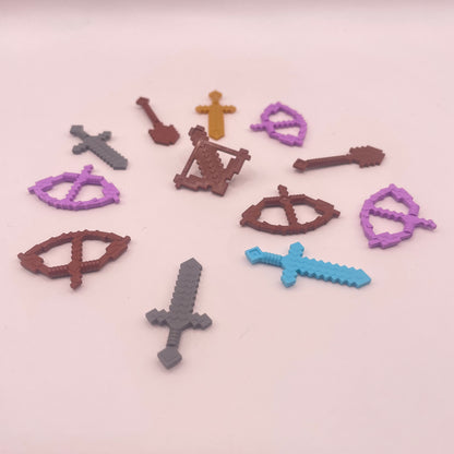 LEGO Weapons, Minecraft, Minifigure, 12 Pieces