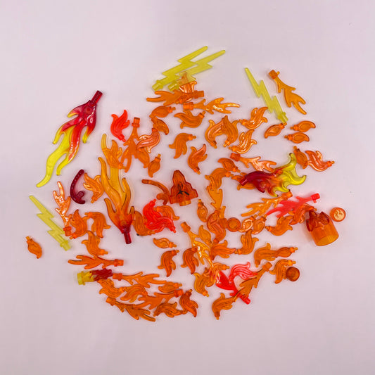 LEGO Trans-Mixed Colours Flames,  90 Pieces