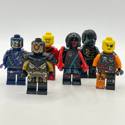 LEGO Play Pack, Ninjago, Minifigure, (Pack of 6) Incomplete, Some Marks