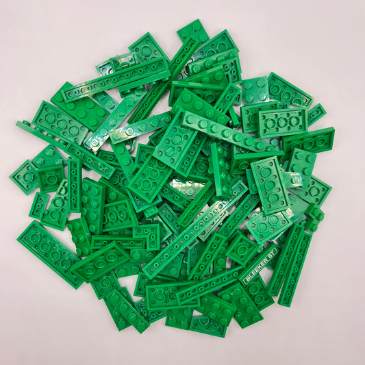 LEGO Plates, Green, Approx. 100g