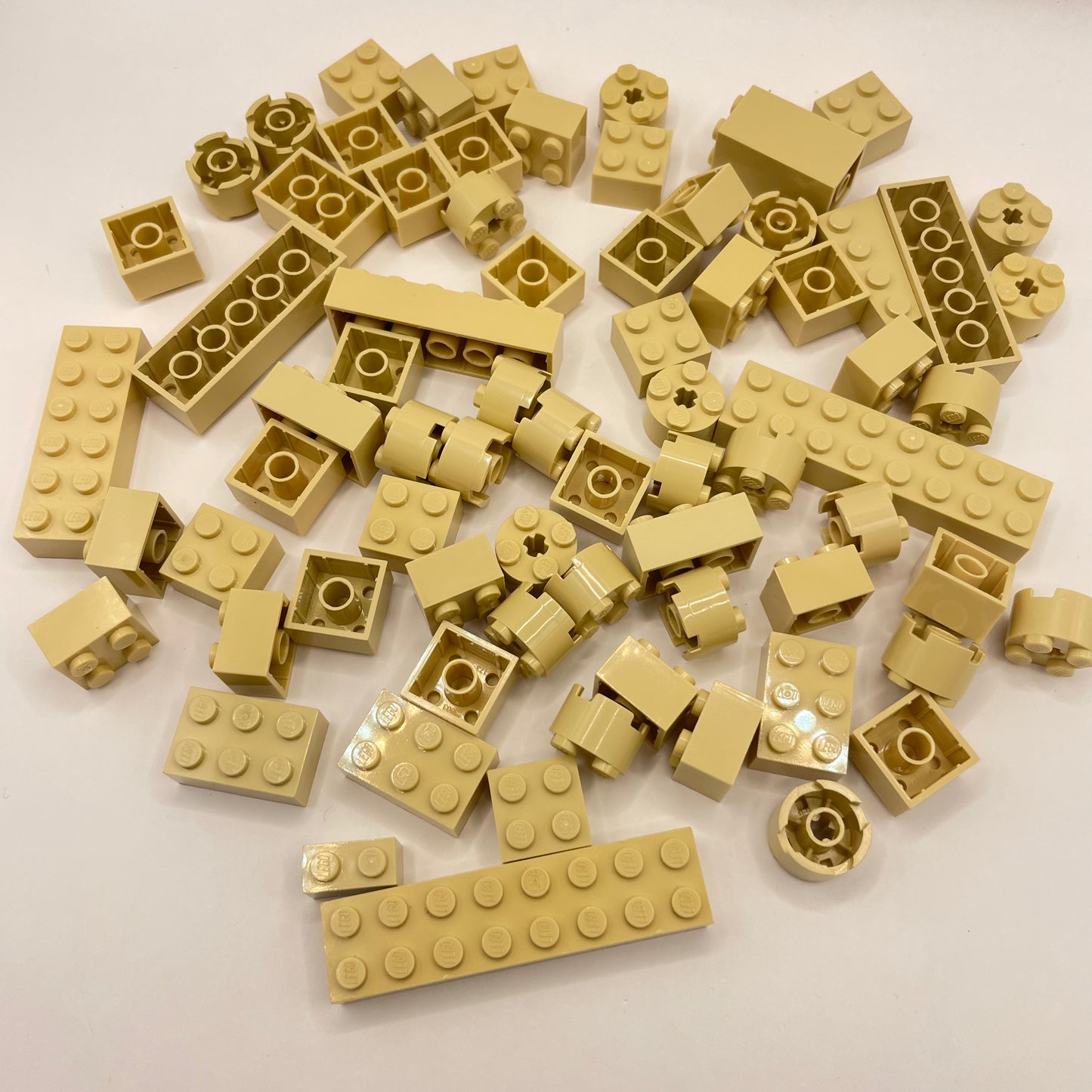 LEGO Bricks, Tan, Approx. 100g