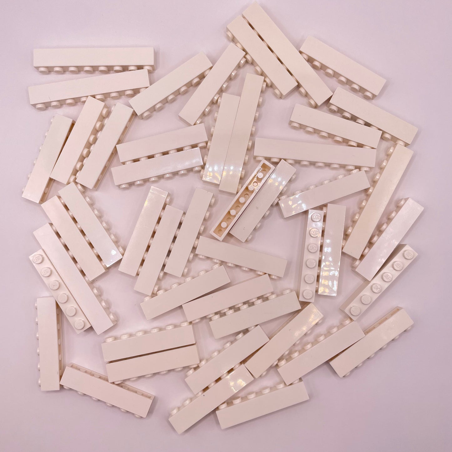 LEGO Brick, 1x Wide, Medium, White, Approx. 110g