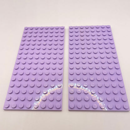 LEGO 8x16 Plates, Lavender, 2 Pieces,