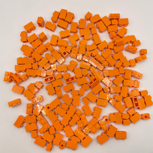 LEGO Small Bricks, Orange, Approx. 125g