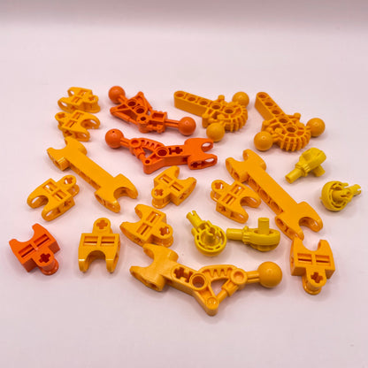 LEGO Bionicle, Joints, Yellow, Orange , Approx. 35g