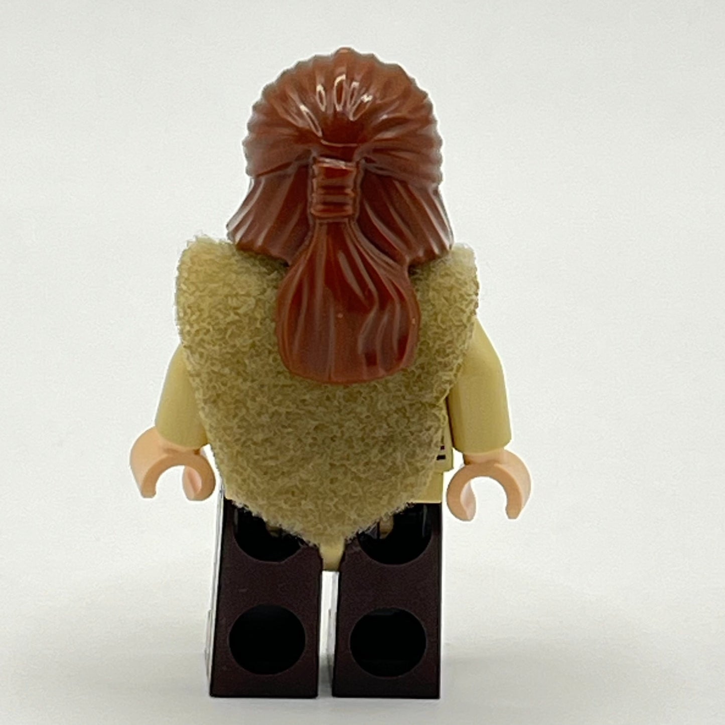LEGO Qui-Gon Jinn, Reddish Brown Beard (Very Rare) Dark Brown Legs, Poncho, Star Wars, Minifigure (sw1334a)