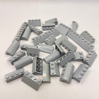 LEGO Slopes Wide, Light Bluish Grey, Approx. 60g