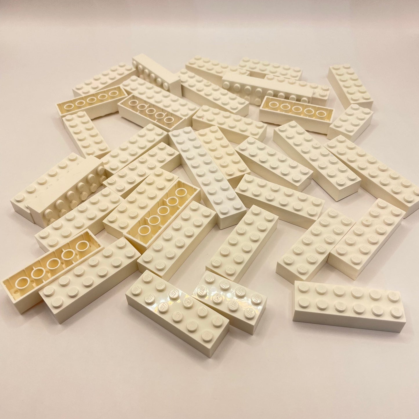 LEGO Long Bricks, White, Approx. 125g
