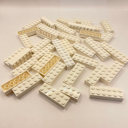 LEGO Long Bricks, White, Approx. 125g