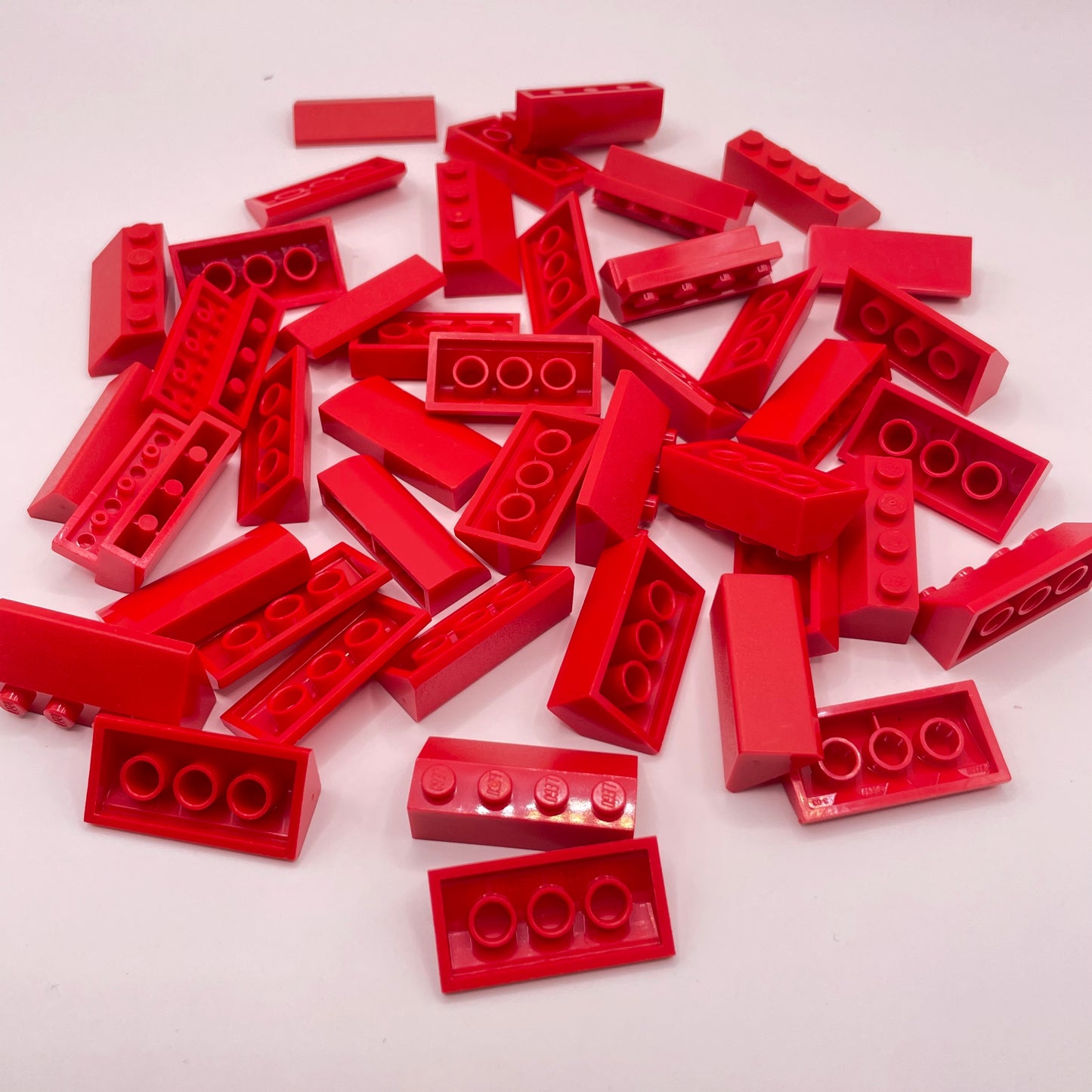 LEGO Red, 4x Wide, Slopes, Approx. 70g