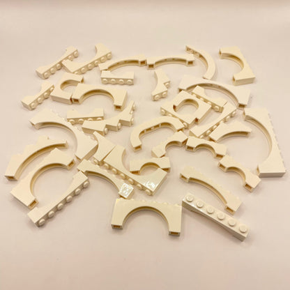LEGO White, Arches, Building, 35 Pieces