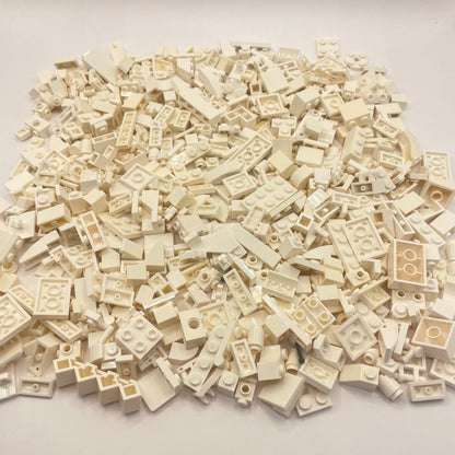LEGO Small Mixed Pieces, White, Approx. 280g