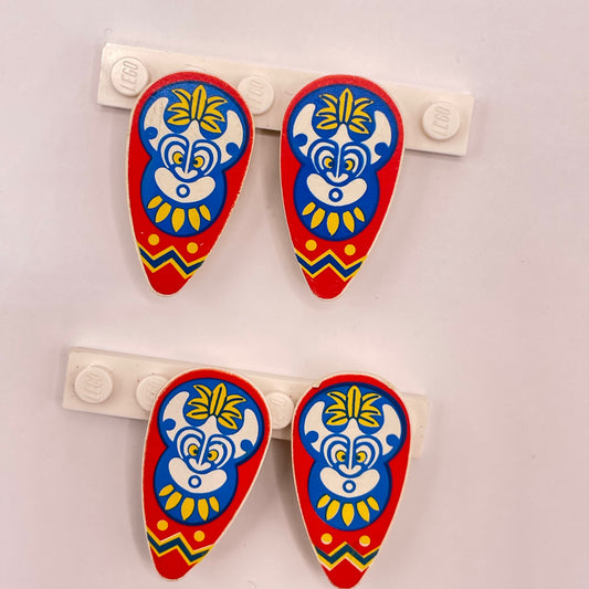 LEGO Islander Shields, Minifigure Accessories, 4 Pieces
