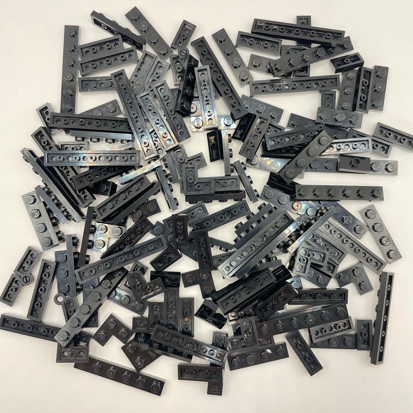 LEGO Black, 1x Short Plates, Approx. 85g