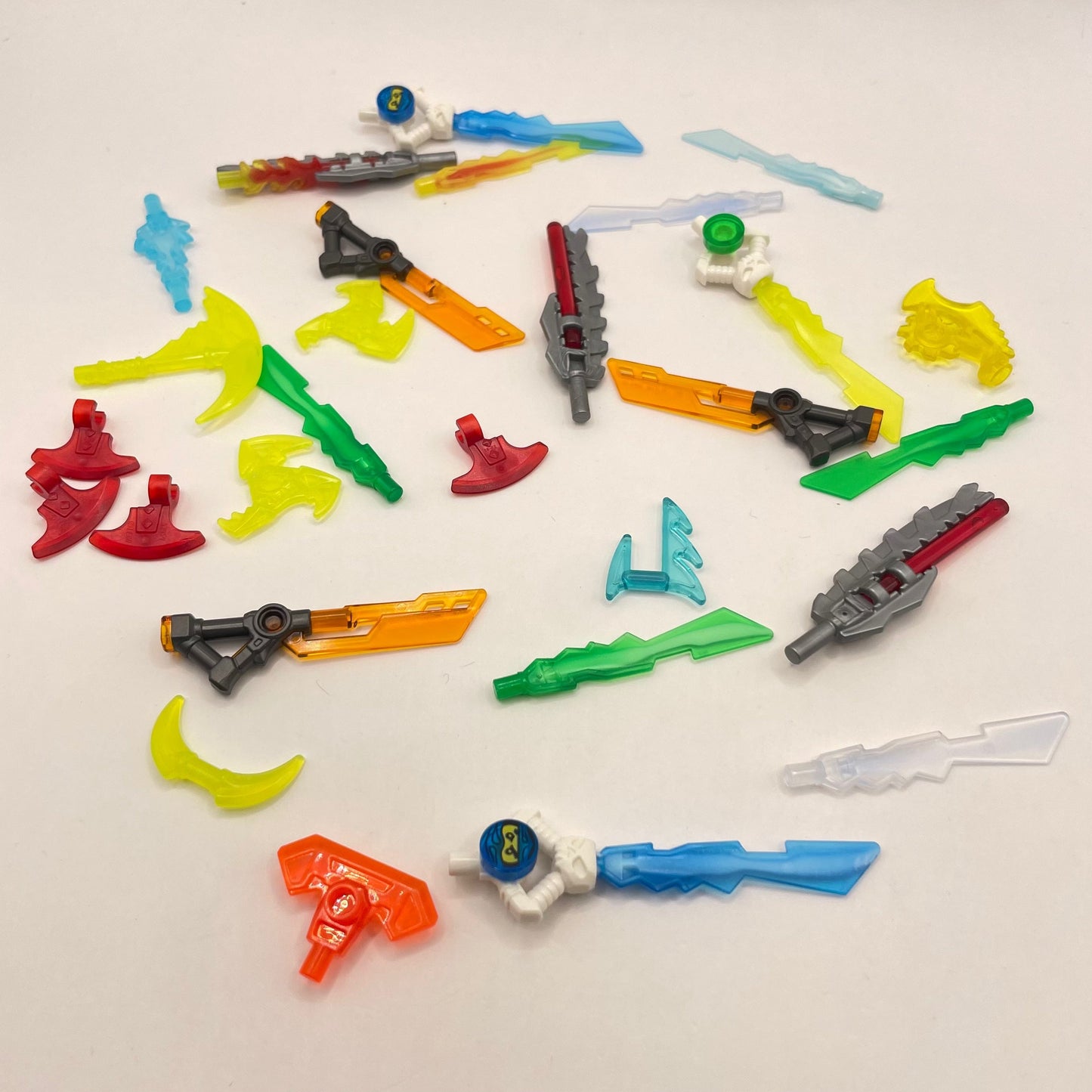 LEGO Transparent Swords and Weapons, 28 Pieces