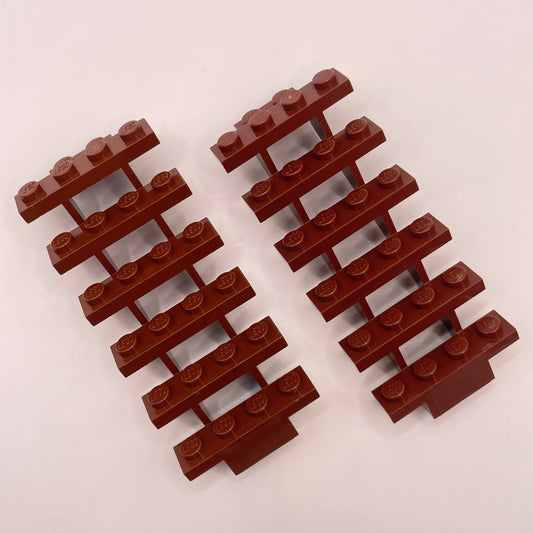 LEGO Stair, Building Pieces, Reddish Brown, 2 Pieces