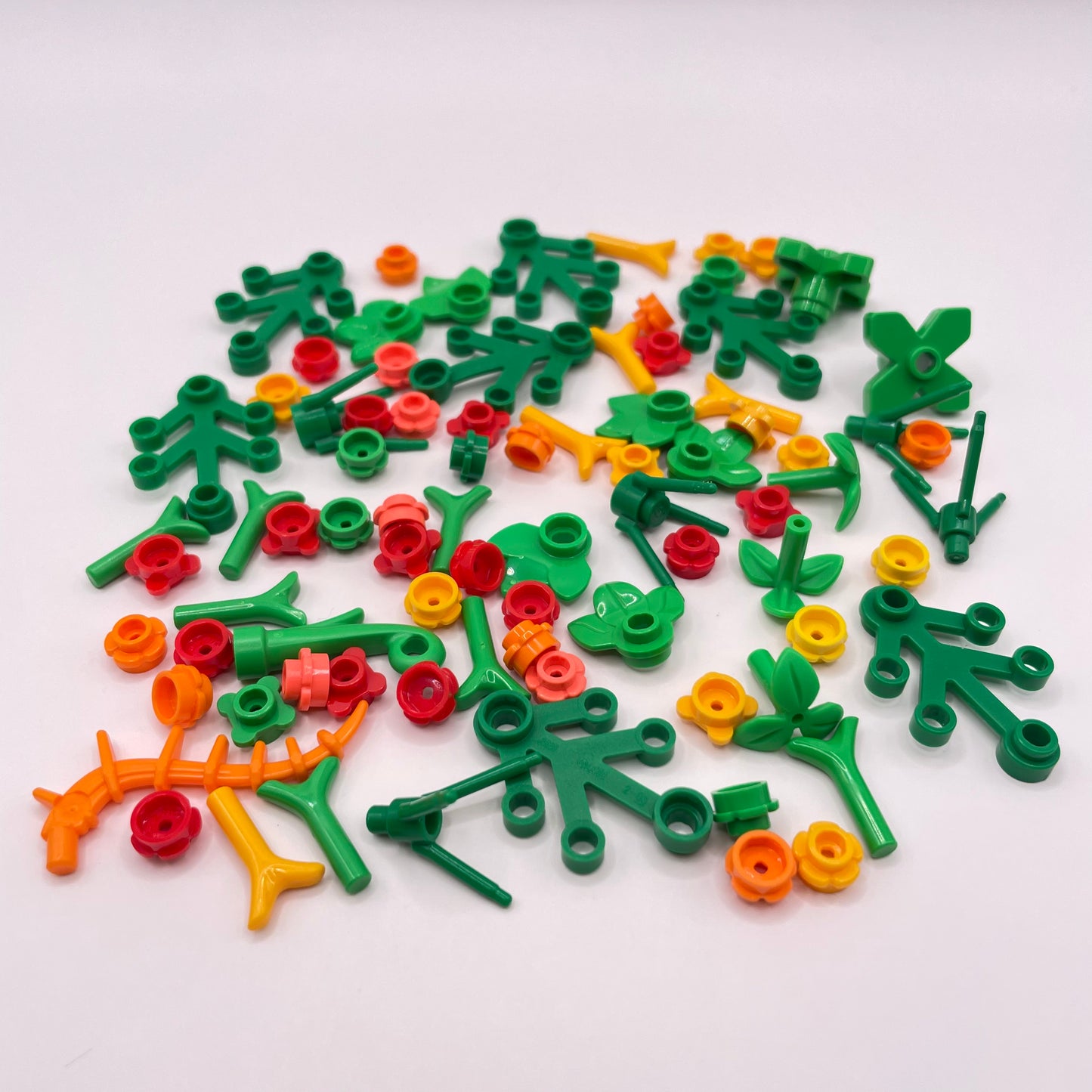 LEGO Flowers and Leaves, Orange Colours, Plant, 70 Pieces