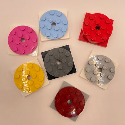 LEGO Plate Turntables, Colourful, 7 pieces