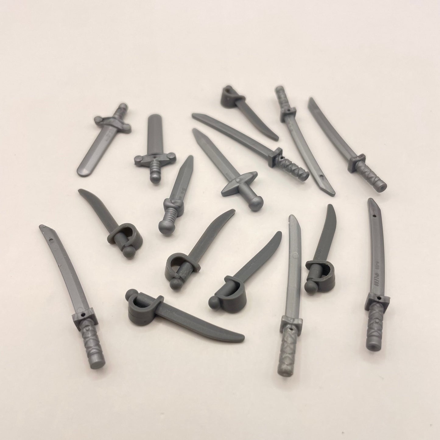 LEGO Swords, Silver/Grey, Castle, 16 Pieces