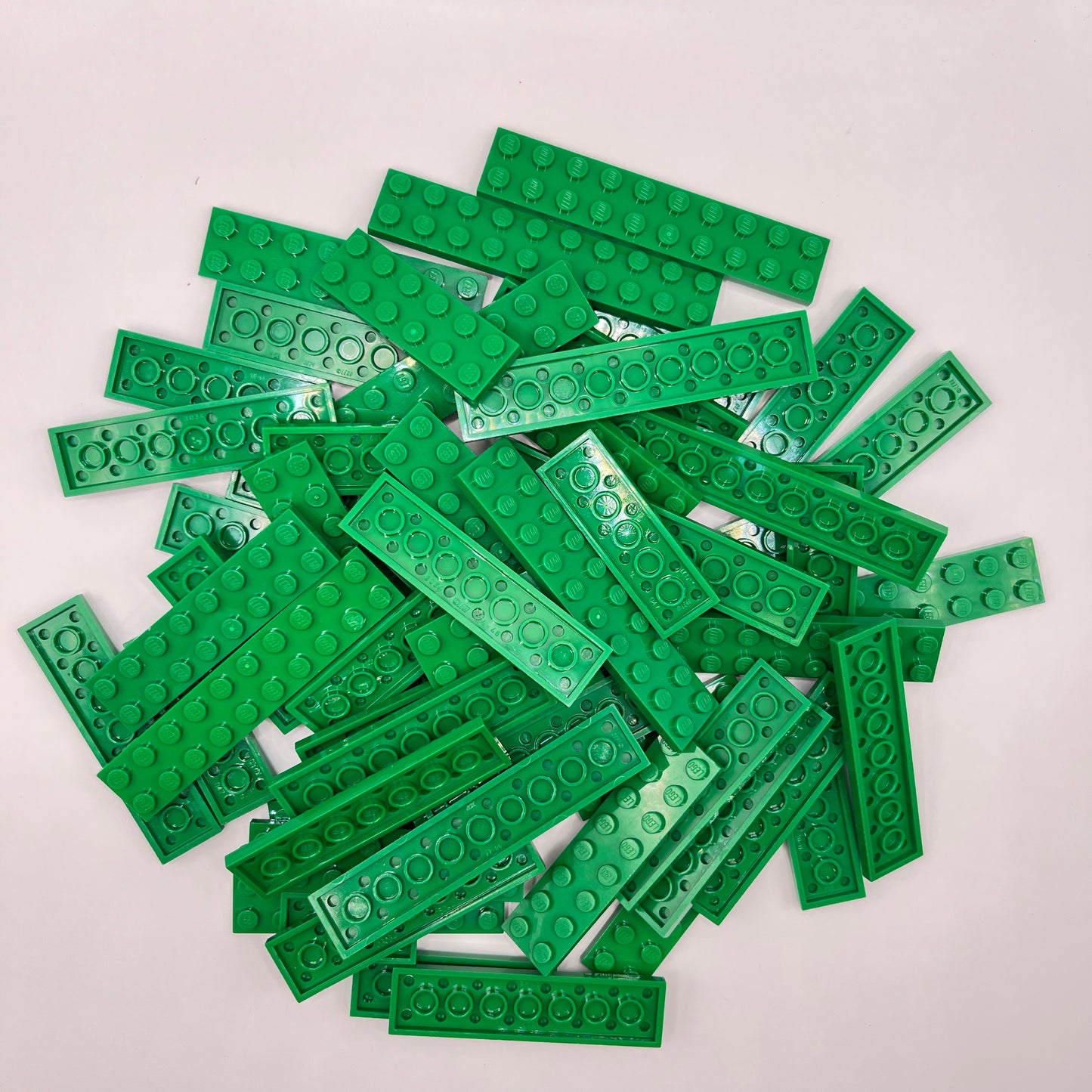 LEGO Plates, 2x Wide, Green, Approx. 125g