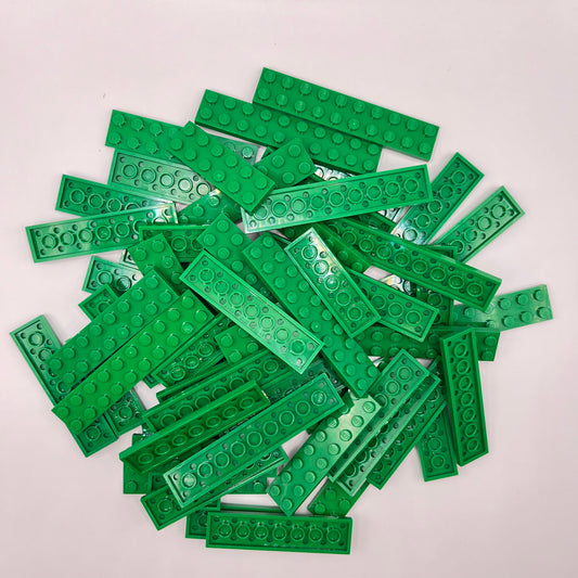 LEGO Plates, 2x Wide, Green, Approx. 125g