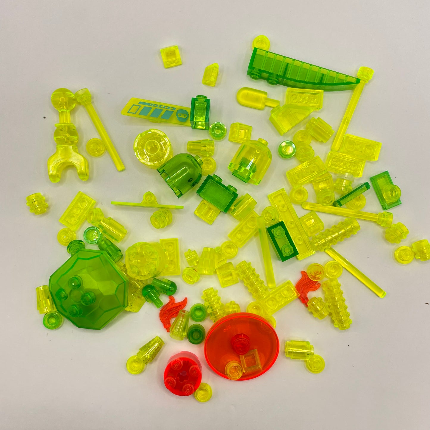 LEGO Transparent Mixed Neon, Approx. 40g