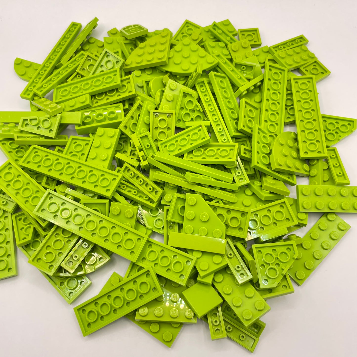 LEGO Plates, Lime, Approx. 185g