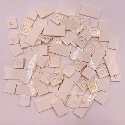LEGO Tiles, 2x Wide, White, Approx. 50g