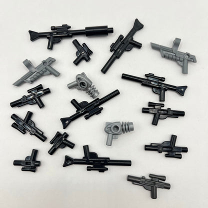 LEGO Shooting Weapons, Minifigure Accessories, 18 Pieces
