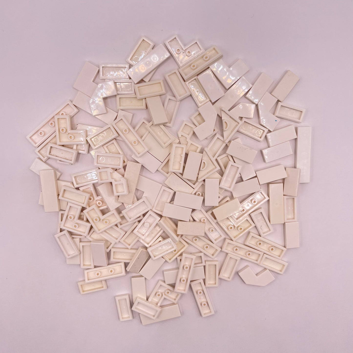 LEGO Small Tiles, White, Approx. 40g