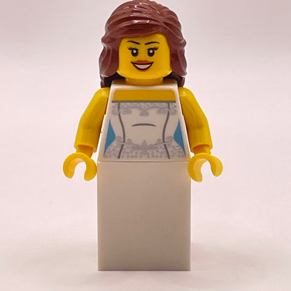 LEGO Bride Wedding Dress, City, Minifigure (hol113)