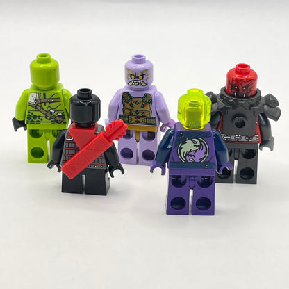 LEGO Play Pack, Ninjago, Minifigure, (Pack of 5) Incomplete, Some Marks