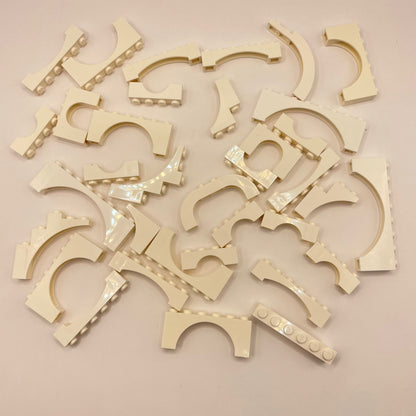 LEGO White, Arches, Building, 35 Pieces