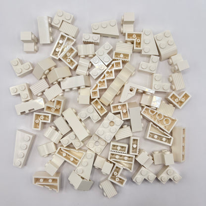 LEGO Mixed Bricks, White, Approx. 85g