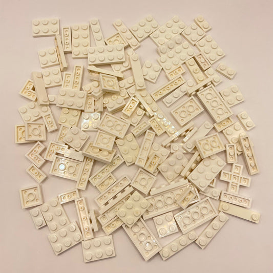 LEGO Plates, White, Approx. 75g