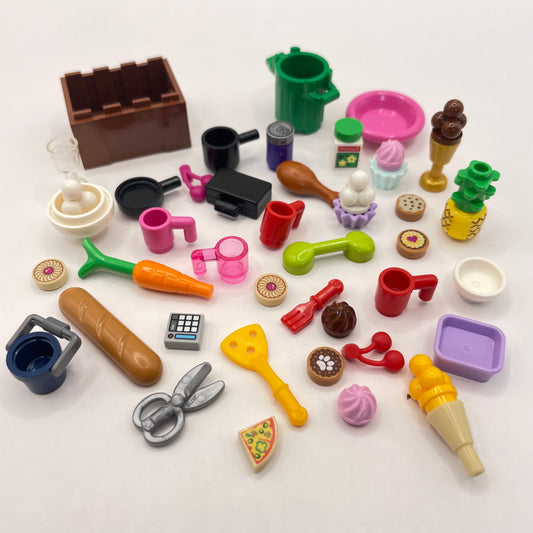 LEGO Food / Kitchen Bundle, Mixed Pieces (40 Pieces)