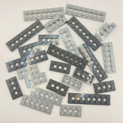 LEGO Technic Plates, Mixed Grey, Approx. 35g