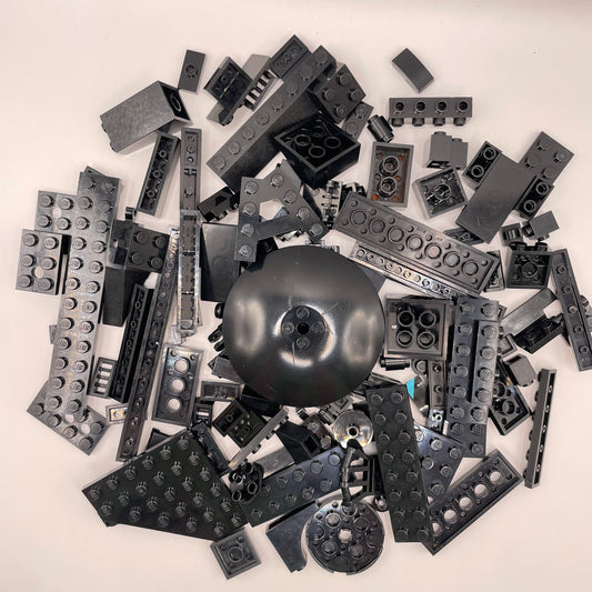 LEGO Mixed Pieces, Black, Approx. 100g