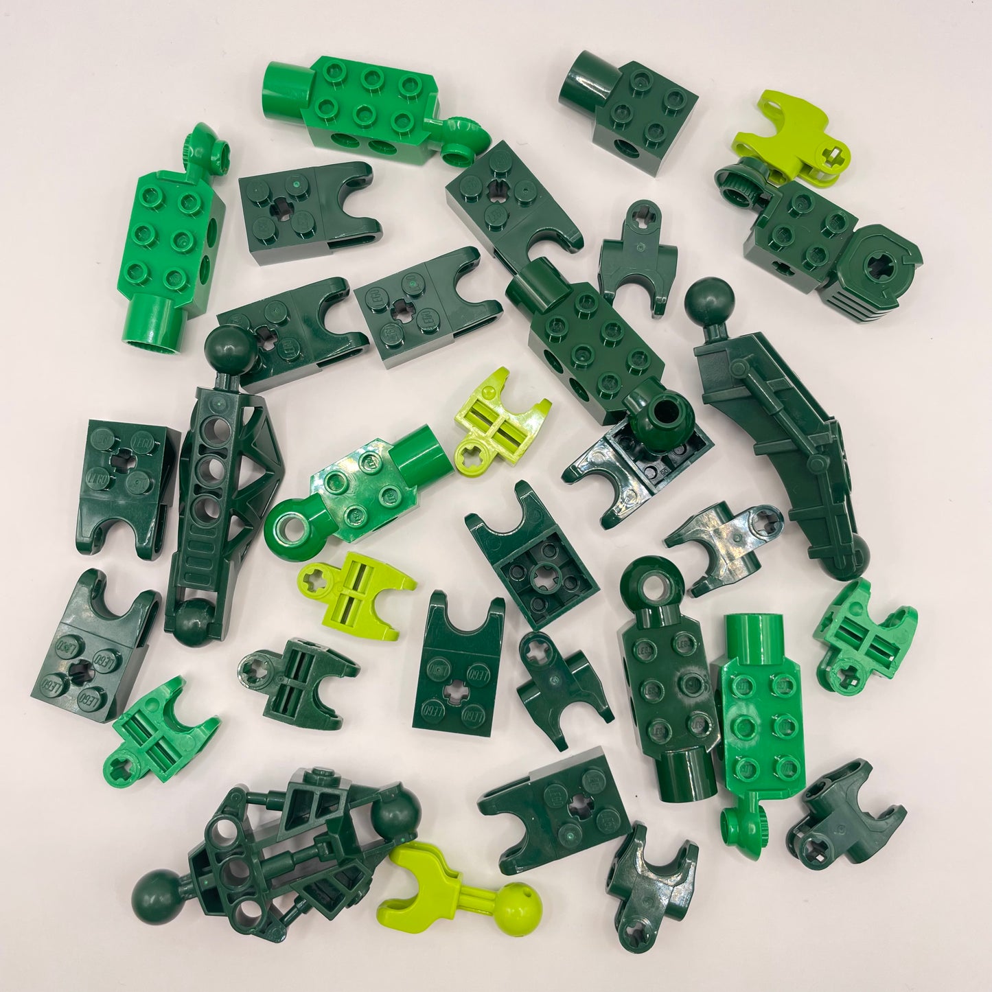 LEGO Bionicle, Joints, Green, Approx. 70g